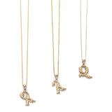 Armenian Initial Two-Tone Gold Pendants