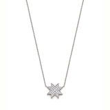 Asteri Diamond Pavé Star Necklace in White Gold