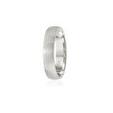 Brushed Finish Comfort Fit 6-7 mm Wedding Band in Platinum