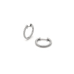 Diamond Pavé Inside-Out Hoop Earrings in White Gold