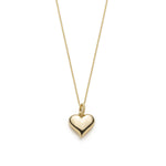 Heart of Mermaid Scale Motif Pendant in Yellow Gold Back View