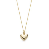 Heart of Mermaid Scale Motif Pendant in Yellow Gold Back View