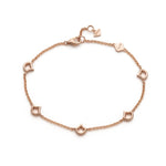 Lepi Mermaid Scale Mini Motif Bracelet in Rose Gold