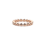 Lepia Mermaid Scales Motif Ring in Rose Gold