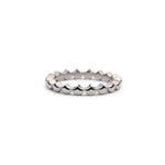 Lepia Mermaid Scales Motif Ring in White Gold