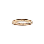 Mermaid Scales Motif Stackable Band in Yellow Gold
