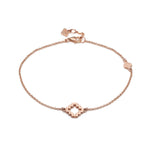 Small Step Motif Bracelet in Rose Gold