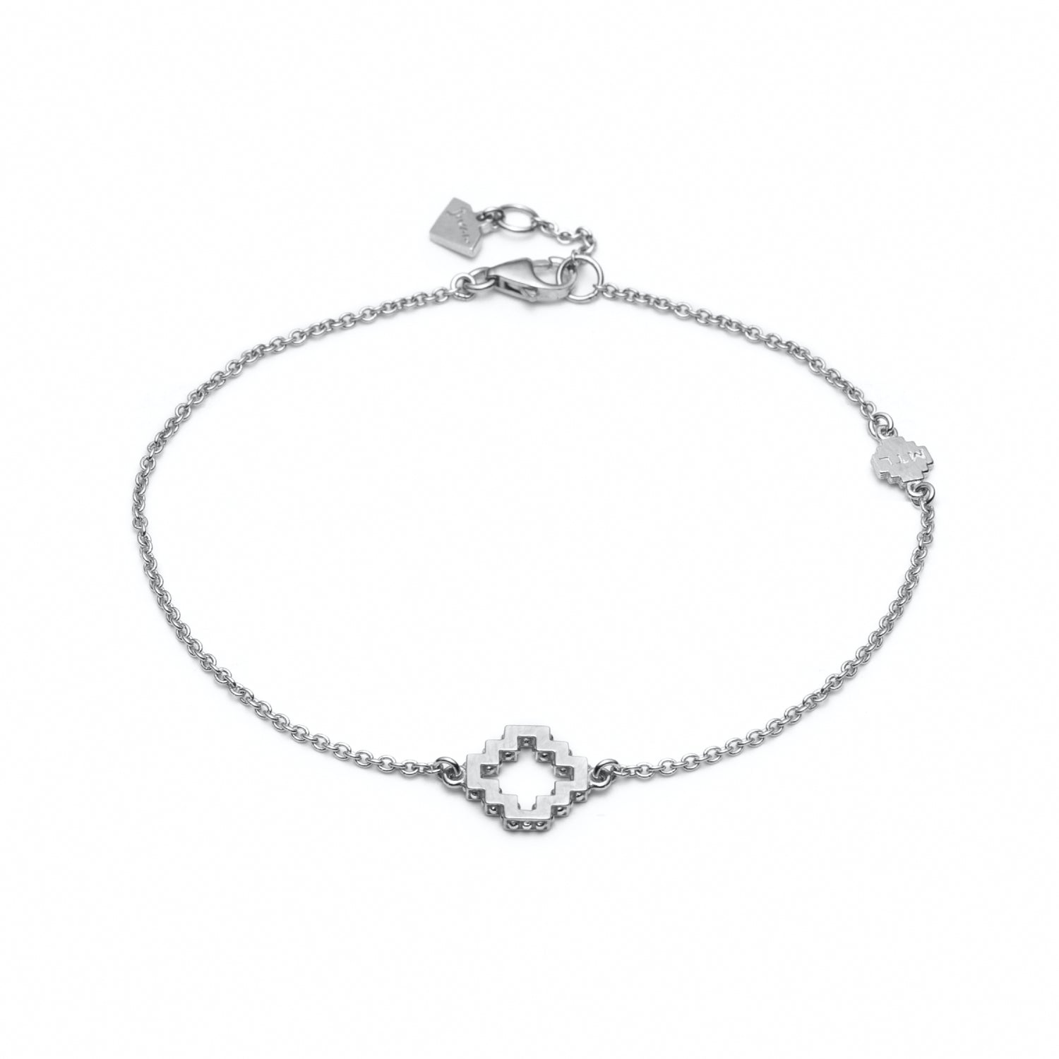Small Step Motif Bracelet in Sterling Silver