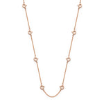 Lepia Mermaid Scale Mini Motif Necklace in Rose Gold