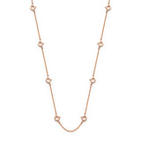 Lepia Mermaid Scale Mini Motif Necklace in Rose Gold