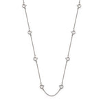 Lepia Mermaid Scale Mini Motif Necklace in White Gold