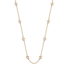 Lepia Mermaid Scale Mini Motif Necklace in Yellow Gold