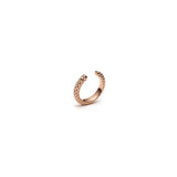 Lepia Mermaid Scales Motif Ear Cuff in Rose Gold Side View