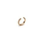 Lepia Mermaid Scales Motif Ear Cuff in Yellow Gold Side View