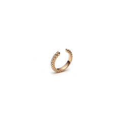 Lepia Mermaid Scales Motif Ear Cuff in Yellow Gold Side View