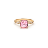 Pink Tourmaline Mermaid Ring