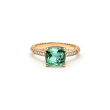 Green Tourmaline Mermaid Ring