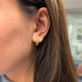 Lepia Mermaid Scales Motif Chunky Huggie Earrings