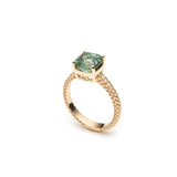 Green Tourmaline Mermaid Ring