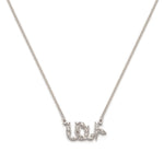 Armenian Name Necklace Ani in White Gold