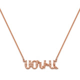 Armenian Name Necklace Sonia in Rose Gold