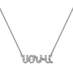 Armenian Name Necklace Sonia in White Gold