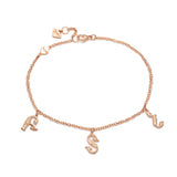Armenian Three-Letter Bracelet in Rose Gold