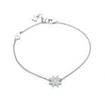 Asteri Diamond Pavé Mini Star Bracelet in White Gold