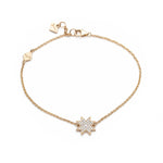 Asteri Diamond Pavé Mini Star Bracelet in Yellow Gold