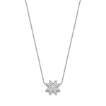 Asteri Diamond Pavé Star Necklace in White Gold