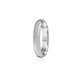 Classic Polished Finish Standard Fit 4-5 mm Wedding Band in Platinum