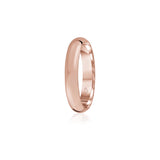 Classic Polished Finish Standard Fit 4-5 mm Wedding Band in Rose Gold