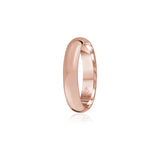 Classic Polished Finish Standard Fit 6-7 mm Wedding Band in Rose Gold