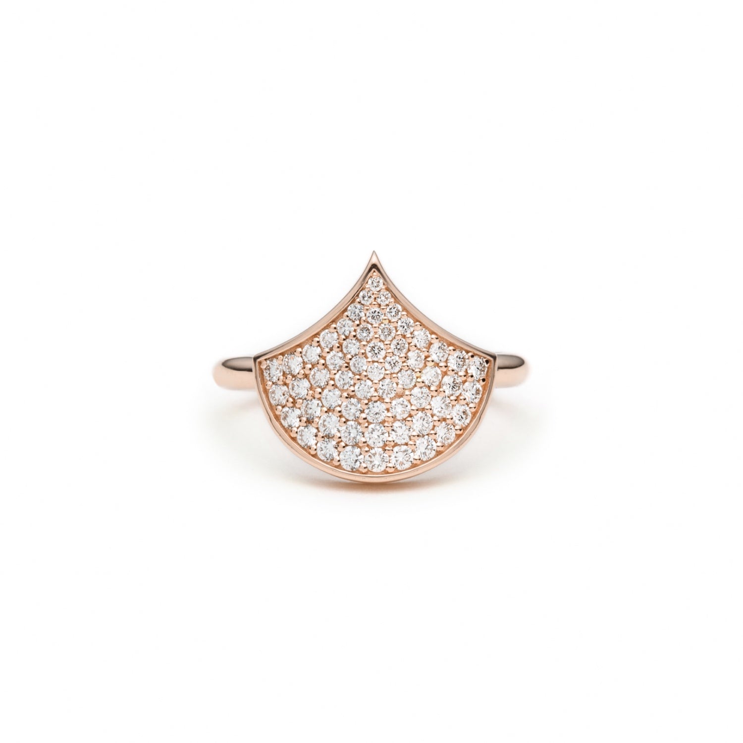 Lepi Diamond Pavé Ring in Rose Gold