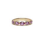 Lepia Pear-Shaped Pink Sapphire Five-Stone Ring