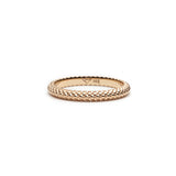 Mermaid Scales Motif Stackable Band in Yellow Gold