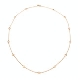 Mini Step Motif Opera Necklace in Yellow Gold