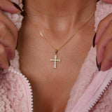 "Khachkar" Diamond Armenian Cross Pendant Necklace