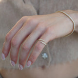 Wrap Around Diamond Pinky Ring