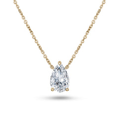 Pear Lab Diamond Necklace