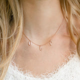 "Ser" - Love Armenian Necklace on a Model