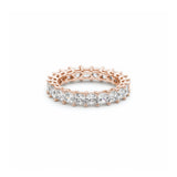 Signature Princess Cut Diamond Shared Prong Eternity Ring in Rose Gold