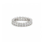 Signature Princess Cut Diamond Shared Prong Eternity Ring in White Gold