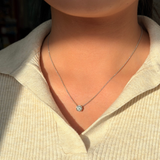 Round Lab Diamond Necklace