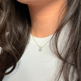 Pear Lab Diamond Necklace